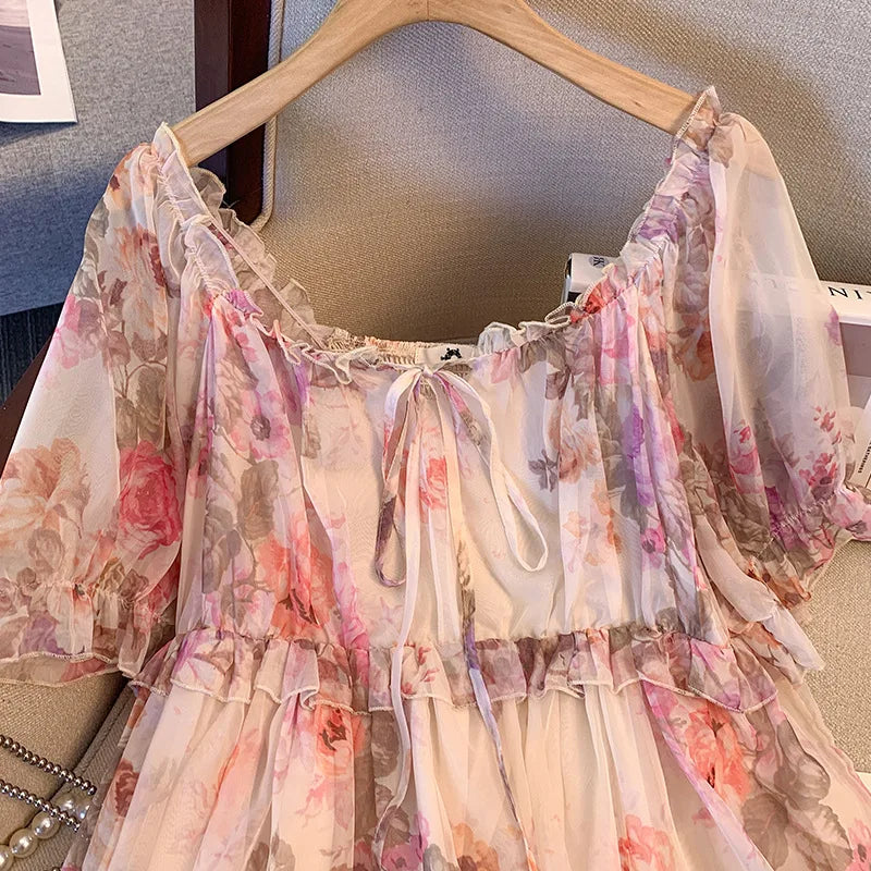 Chiffon Shirt Thin Floral Top