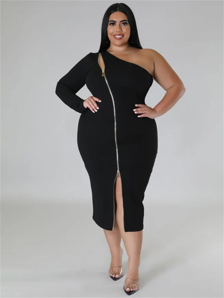 Zipper Maxi Dress