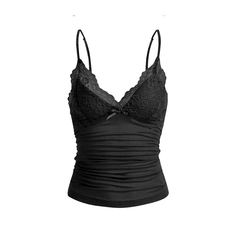 Low Cut Lace V-Neck Camisole