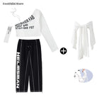 Off Shoulder Crop Top Jogger Pants Set