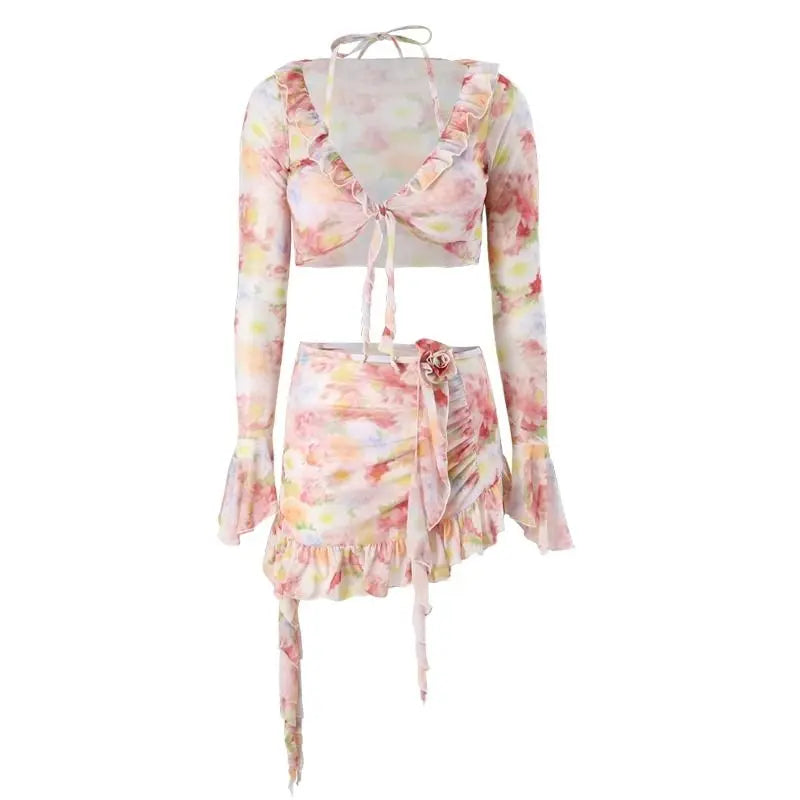 Ruffles High Waist Swimwear