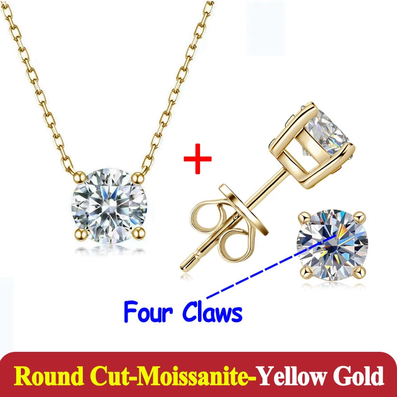1-3ct Moissanite Diamond Jewelry Set