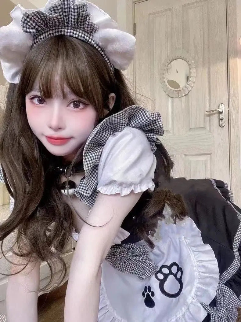 Cat Maid Outfit with Bows