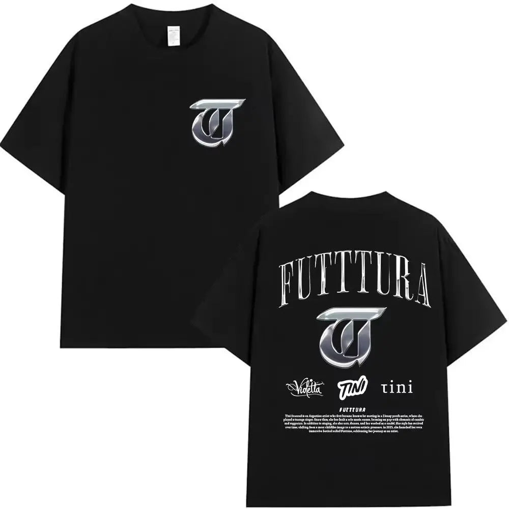 Hip Pop Tees Singer TINI STOESSEL Futtura Tour New Album Graphic T-shirts Fashion Harajuku Short Sleeve Cotton Casual Streetwear