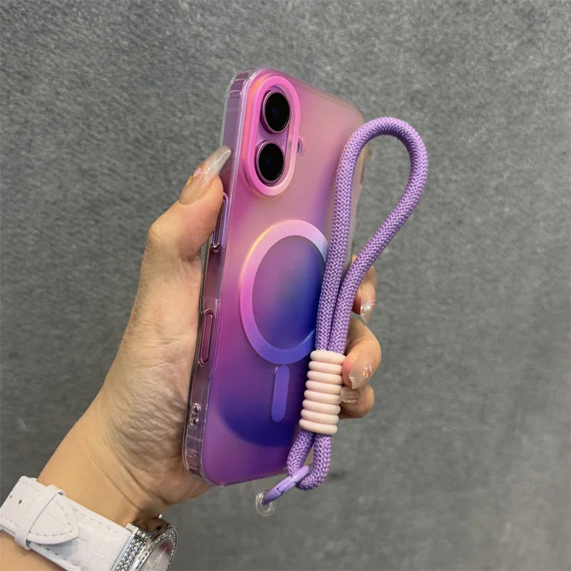 Ink Clashing Colours Chameleon for Magsafe Lanyard Case