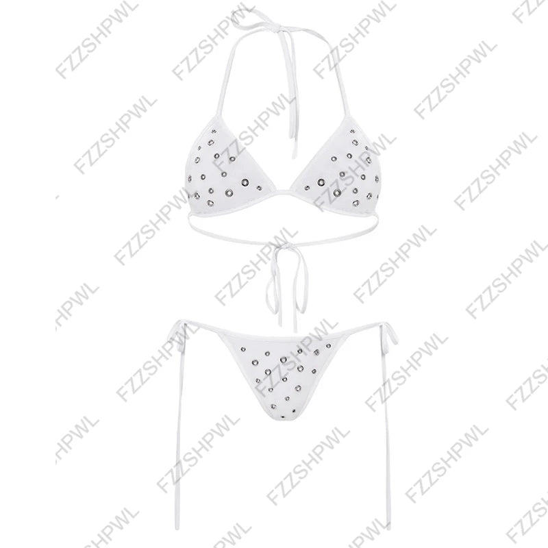 Lace-Up Bow Bikini