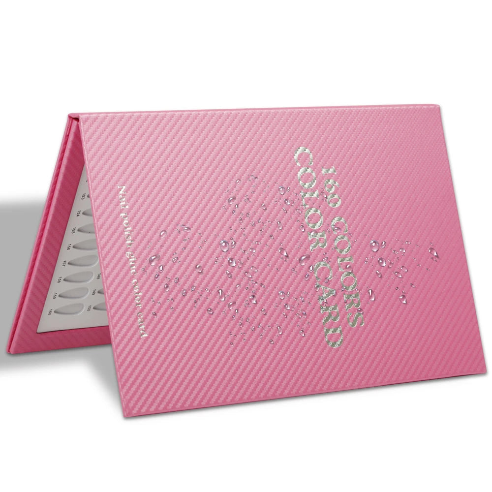 New 160Colors Waterproof Nail Display Book Nail Polish Books With 240 Fake Nails Tips False Nails Styles Showing Book Nails Tool