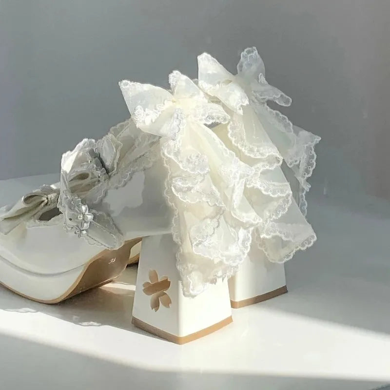 Butterfly Knot High Heels