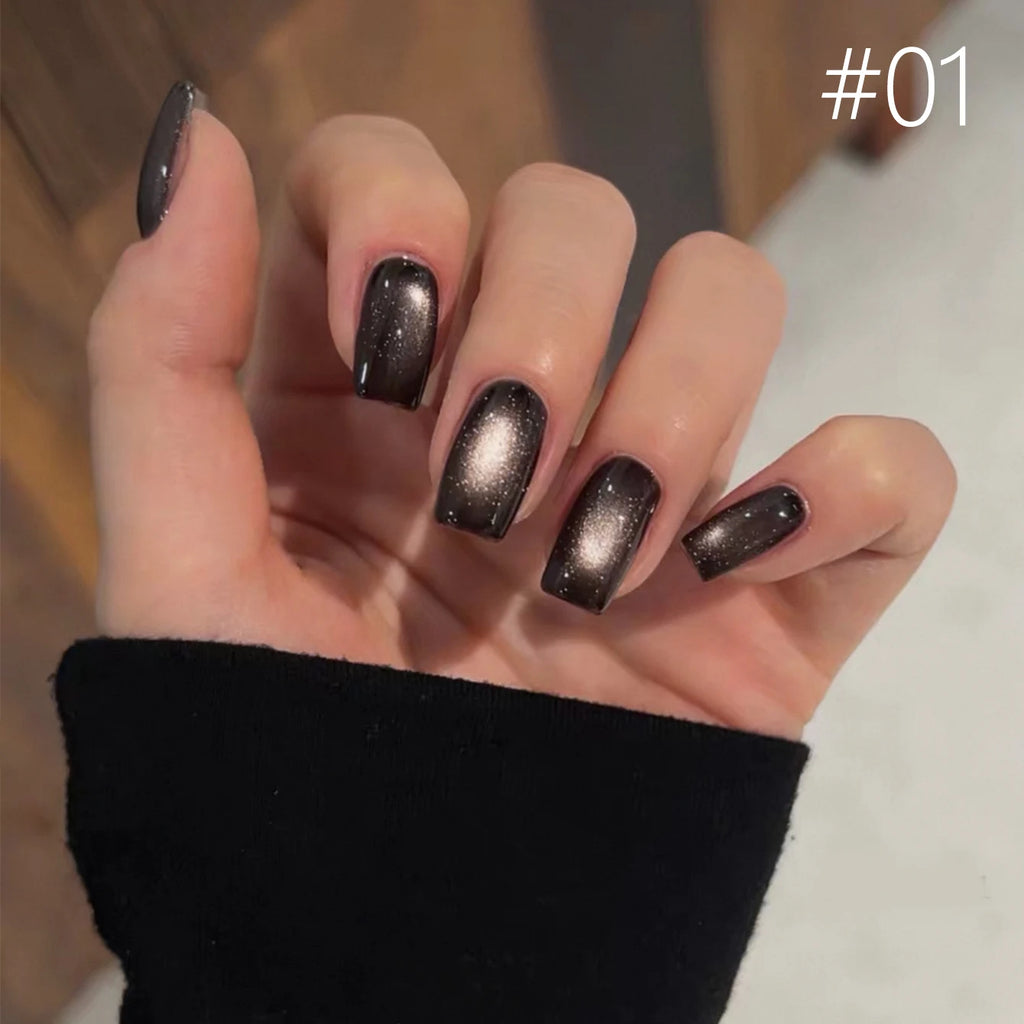 12ml 1-21pcs Brown Gold Cat Eye Gel Nail Polish