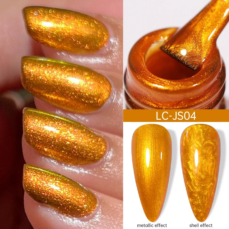 LILYCUTE 8ml Pink Dried Flower Gel Nail Polish Natural Flower Fairy Nail Art Gel Soak Off UV LED Painting Varnish For Nails DIY