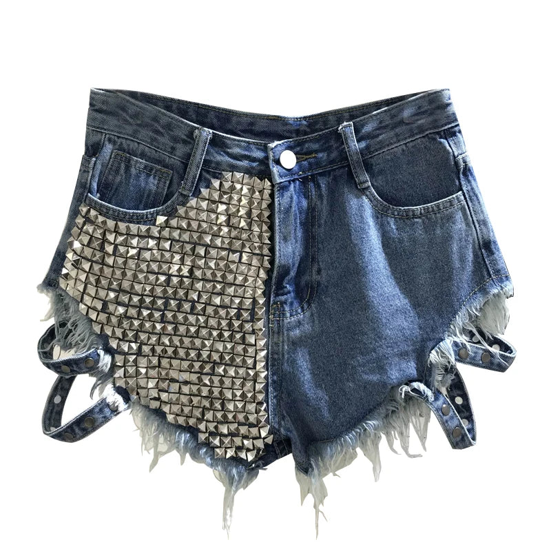 Rivet Denim Shorts