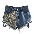Rivet Denim Shorts