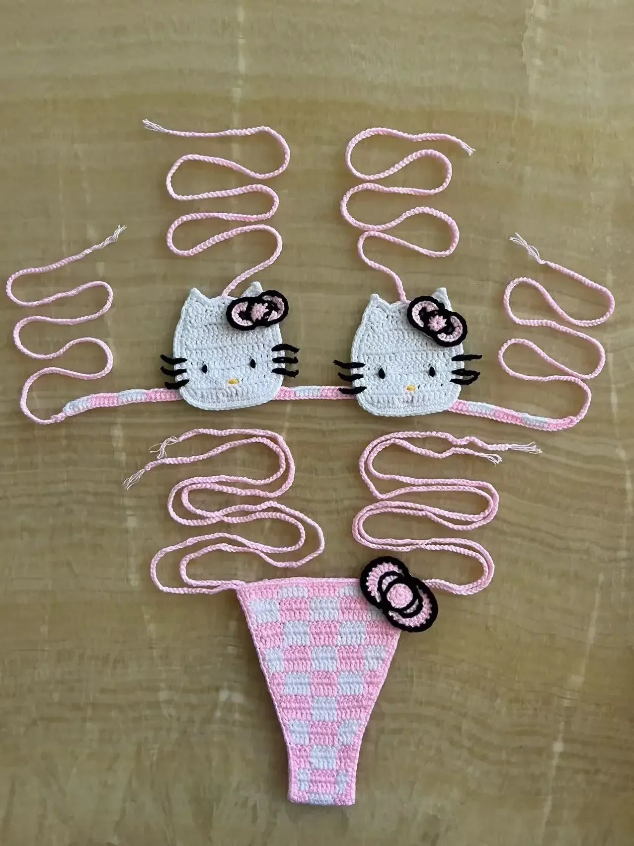 Crochet Kitty Bikini