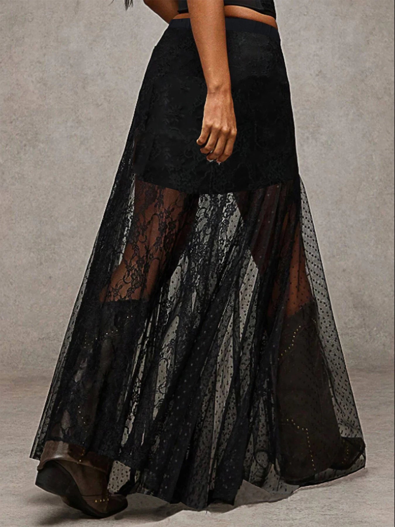 Lace Half Skirt