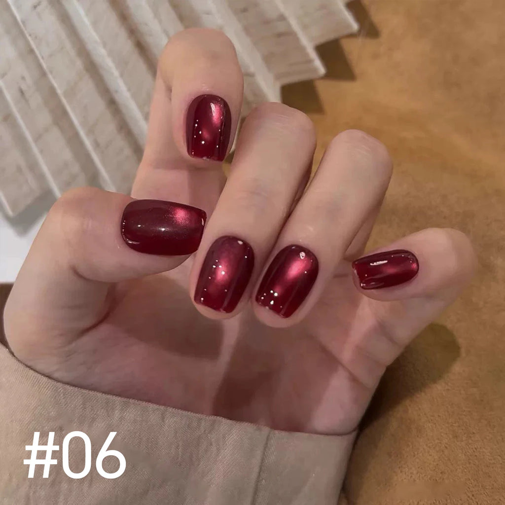 12ml 1-21pcs Brown Gold Cat Eye Gel Nail Polish