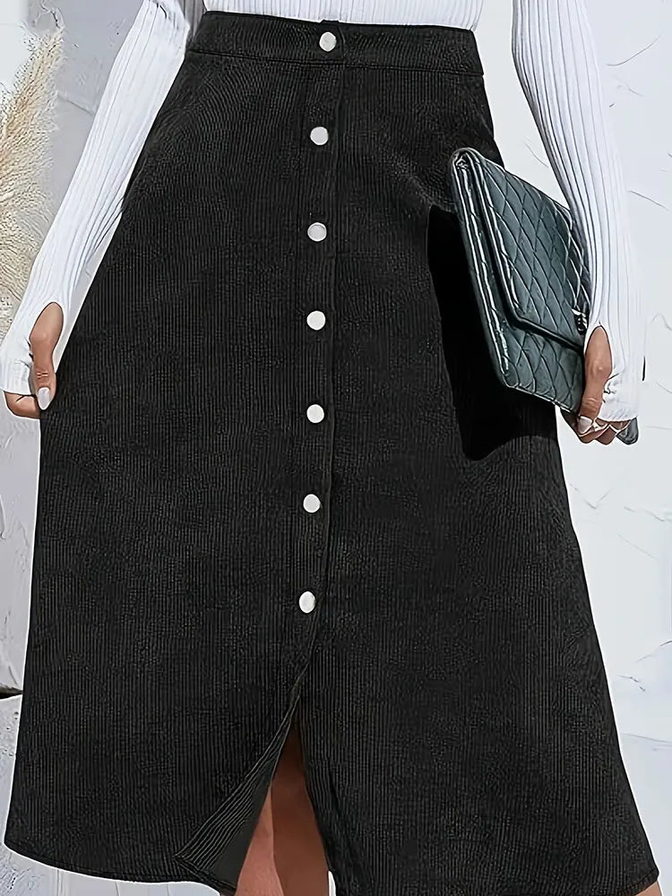 Woven Midi Skirt