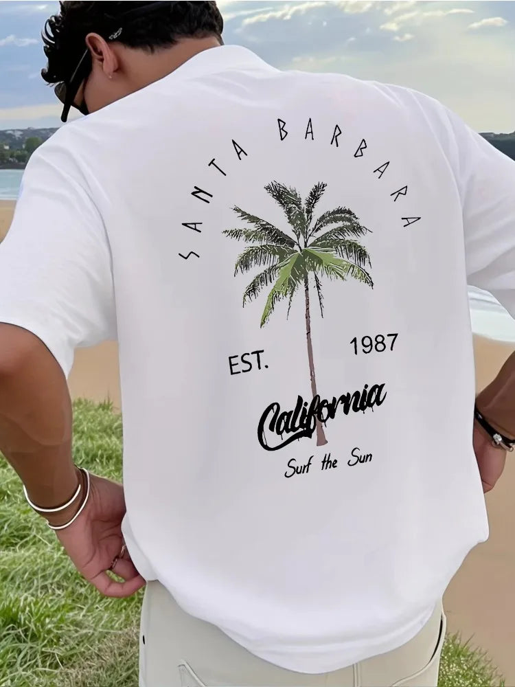 Coconut Tree Letter Printed Tee