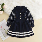 Polka Dots Pleated Dress