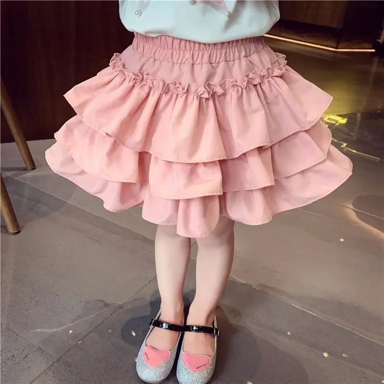 Pleated Layered Skirt