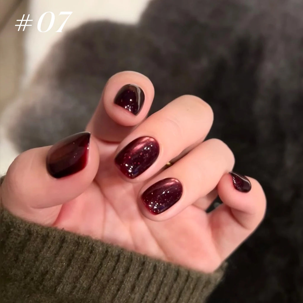 12ml 1-21pcs Brown Gold Cat Eye Gel Nail Polish