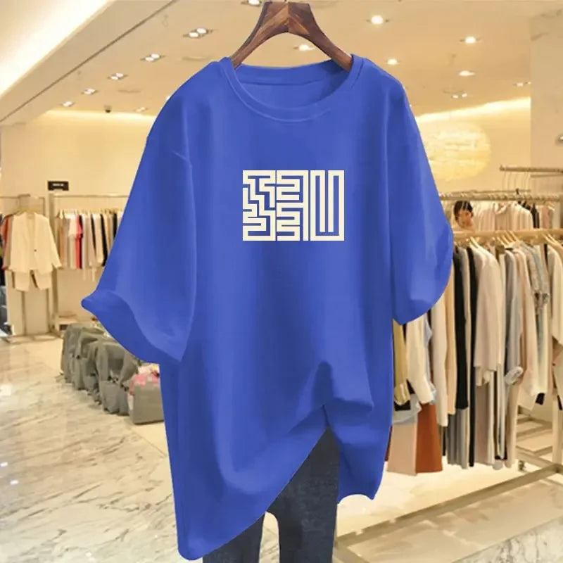 Geometric Square Logo Graphic Tee