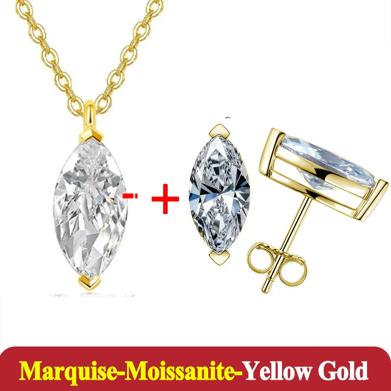 1-3ct Moissanite Diamond Jewelry Set