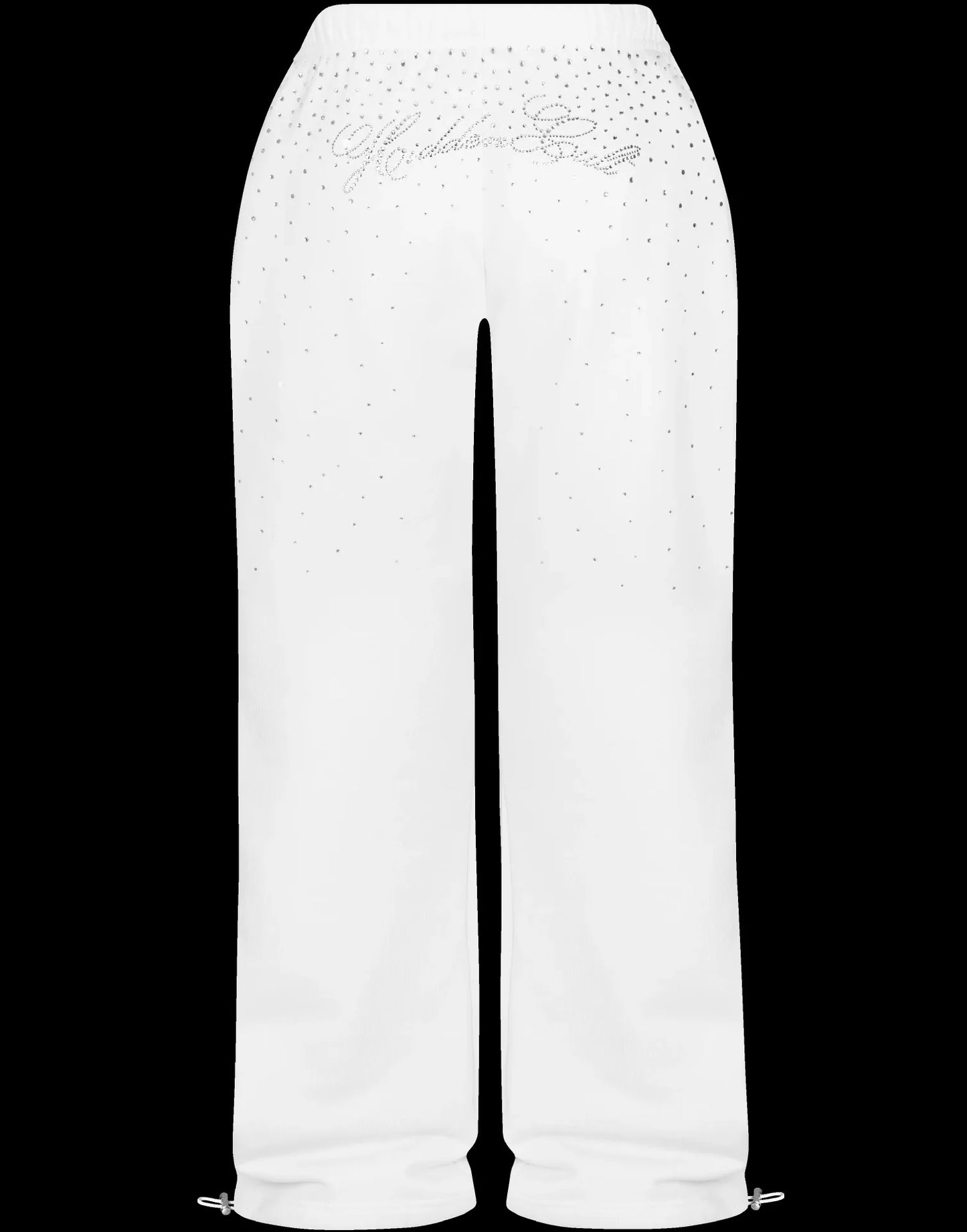 Casual Set With Diamonds Hooded Sweatshirt Pant Set