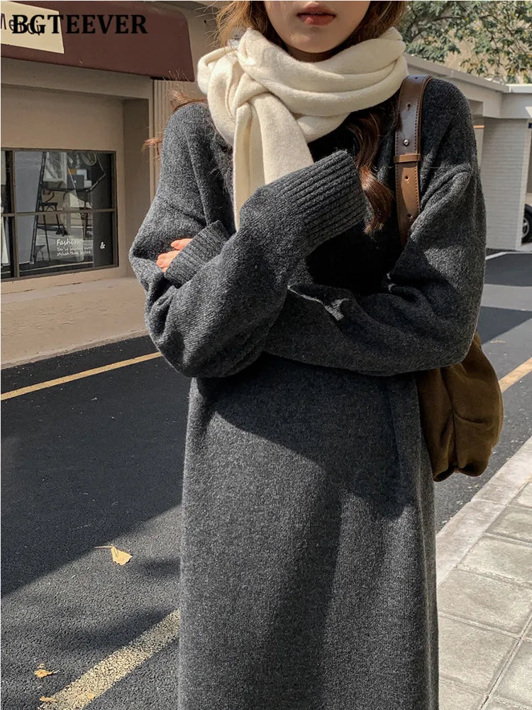 Loose Sweater Dress