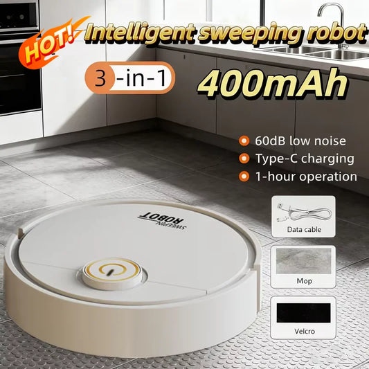 6000pa Strong Suction Smart Sweeping Robot Type-C Charge Washable Mop