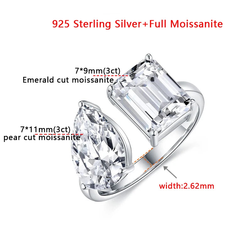 Luxury 6cttw Moissanite Ring