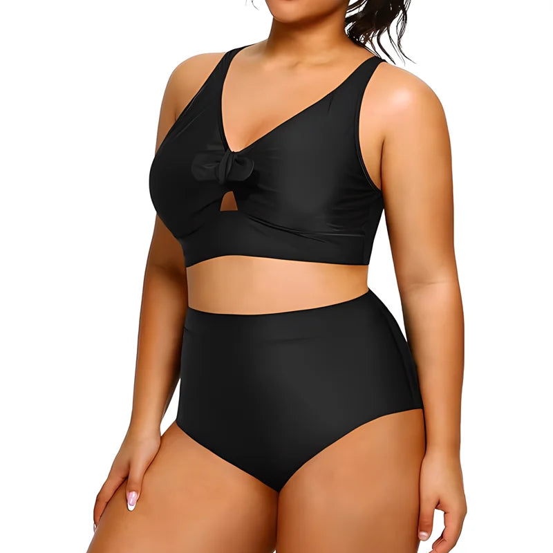 V-Neck Bowknot Bikini