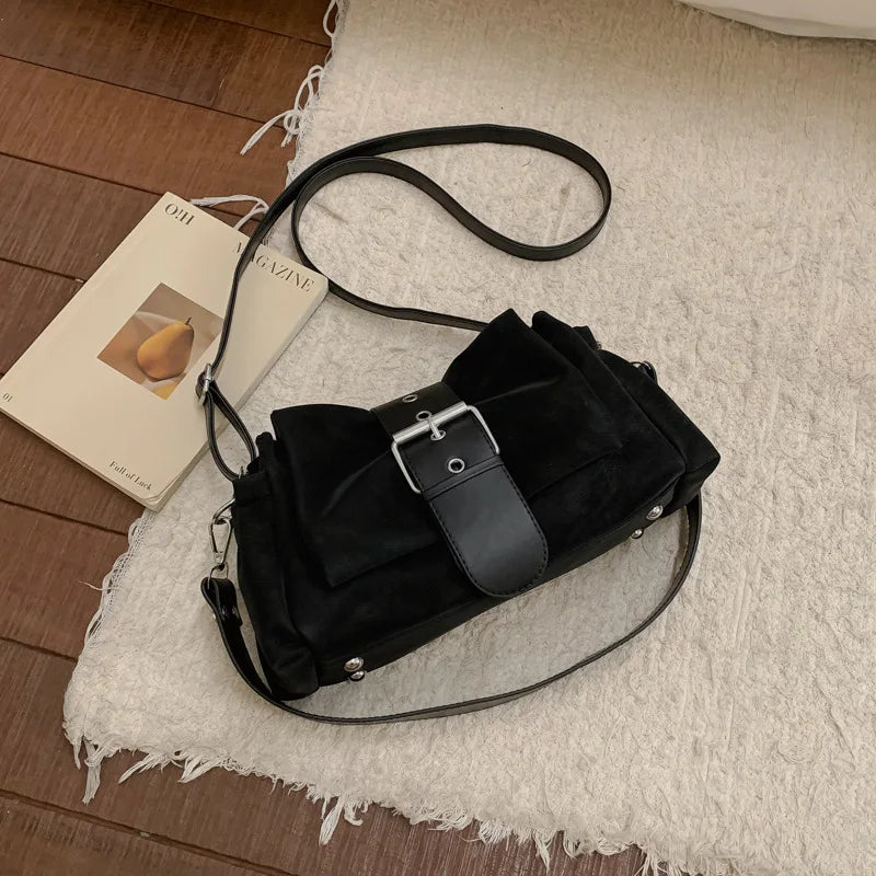 Faux Suede Bag