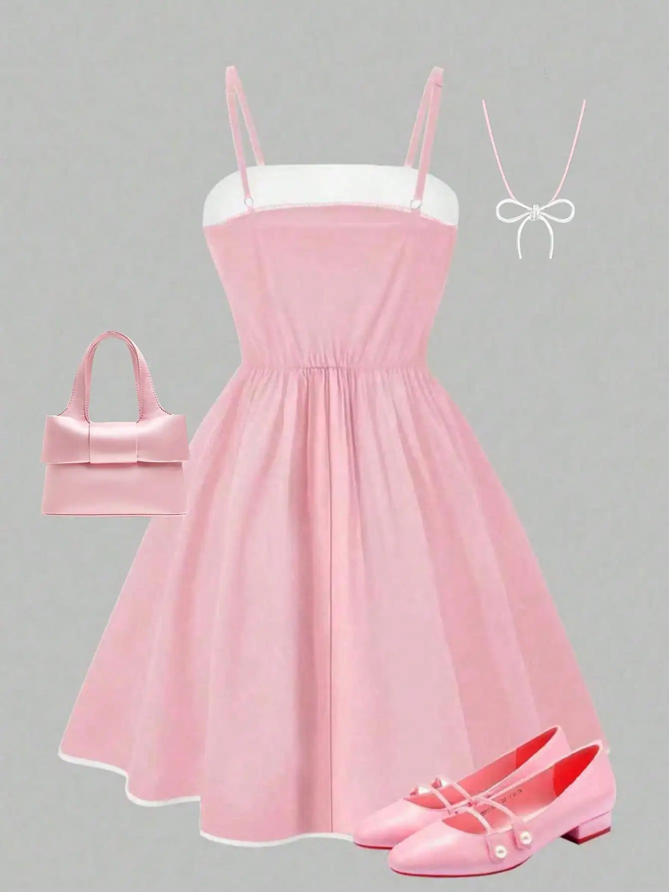 Bow-Detail Skater Dress