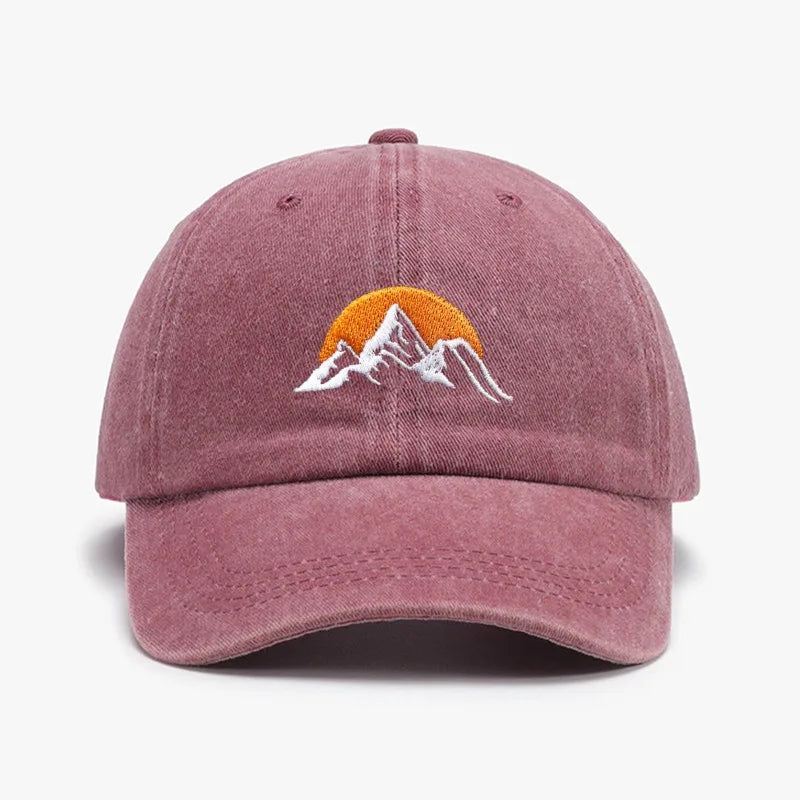 Embroidered Sunset Baseball Hat