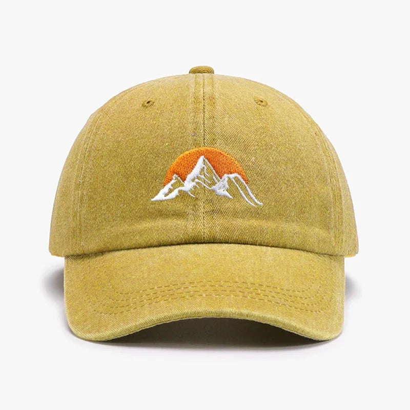 Embroidered Sunset Baseball Hat
