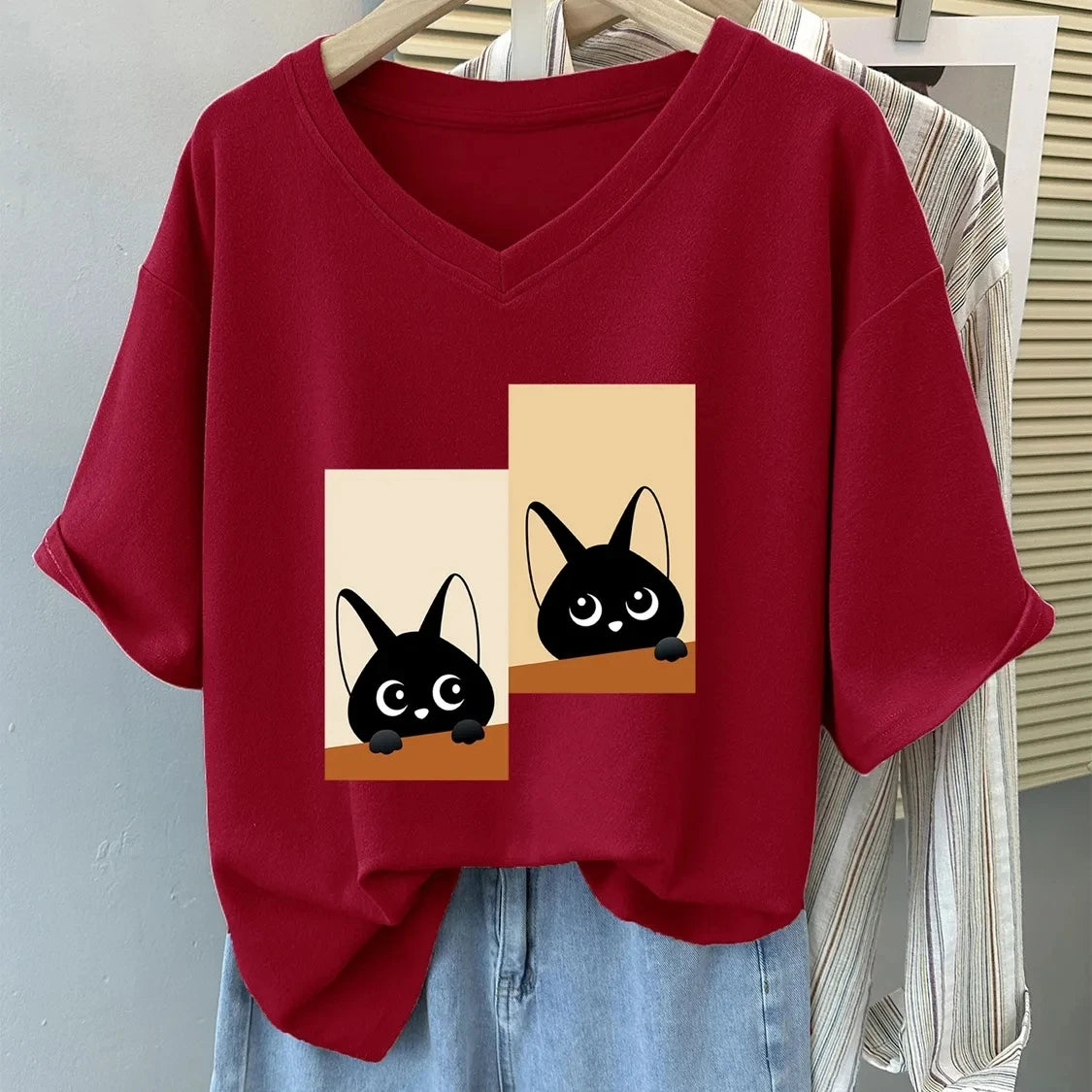 Cat Print Tee