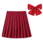 High Waist Skirt With Bowtie
