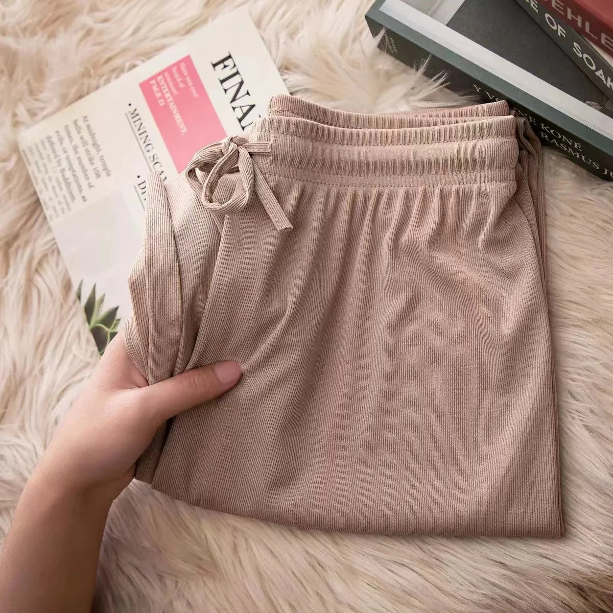 Ankle-Length Wide Leg Pants