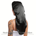 Extra Large Long Satin Sleep Bonnet
