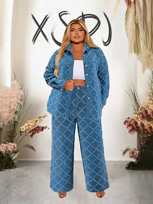 Denim 2 Piece Set