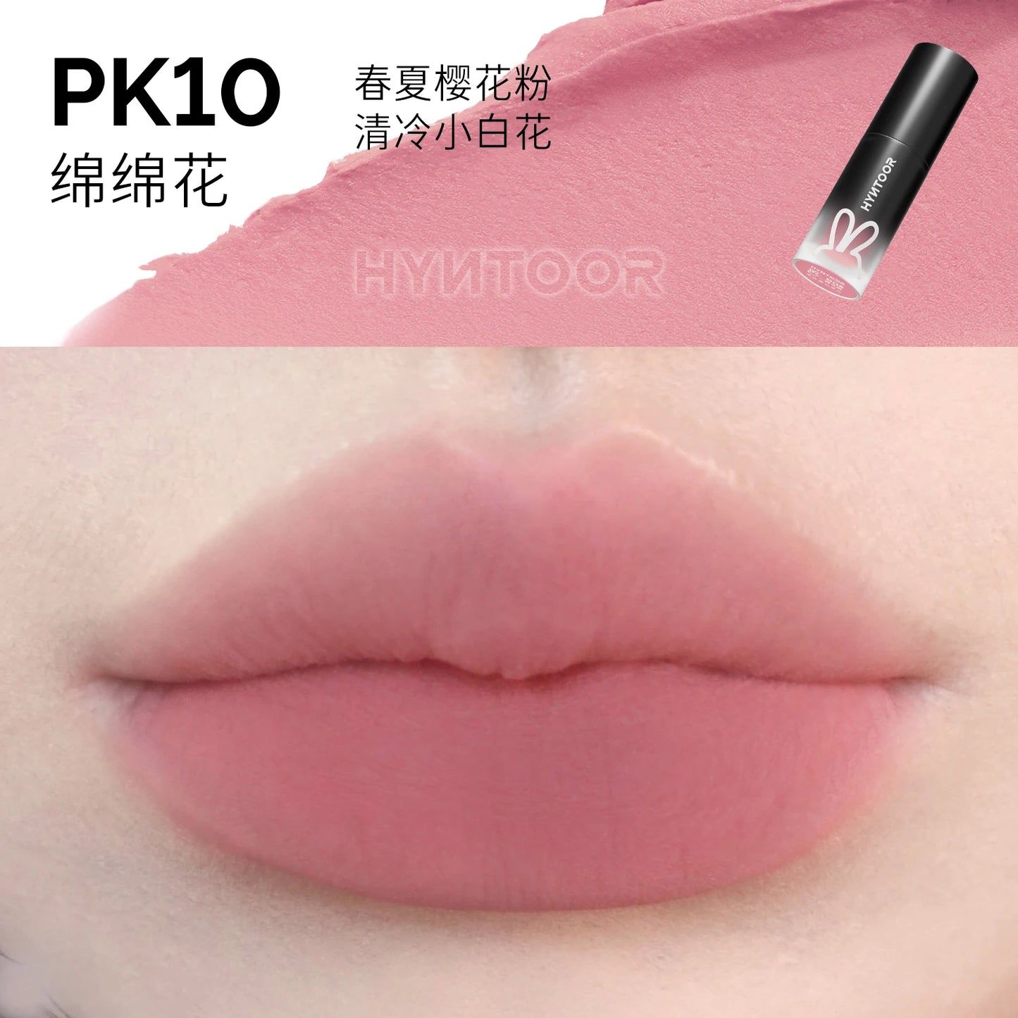 Hyntoor Matte Lip Mud Nude Goth Soft Mist Velvet Punk Smoky Black Grey High Colors Lipstick Lasting Lip Makeup