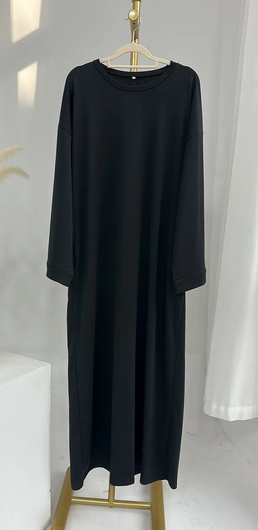 Solid Color Sweater Dress