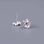 Blue Cherry Blossom Earrings