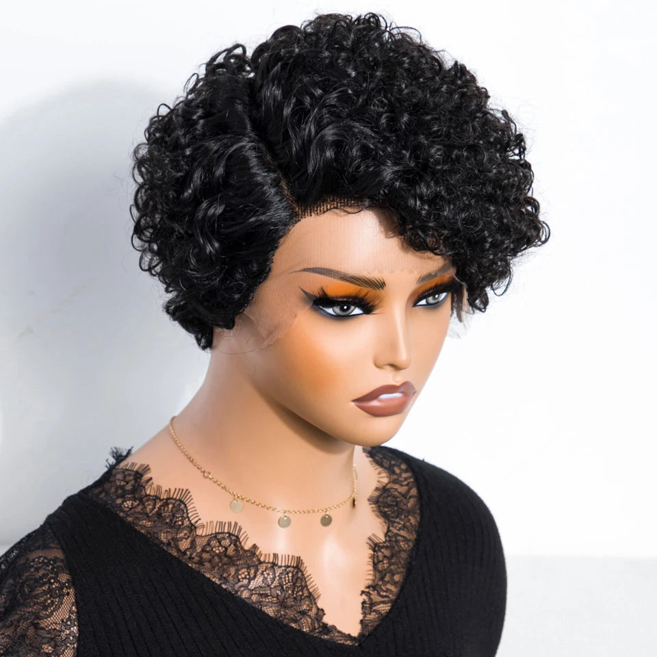 Natural Black Hair Pixie Cut Wig
