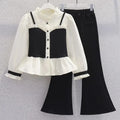 Shirt + Flared Pants Set
