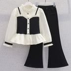 Shirt + Flared Pants Set