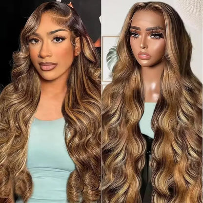 Honey Blonde Brazilian Body Wave Lace Front Wig
