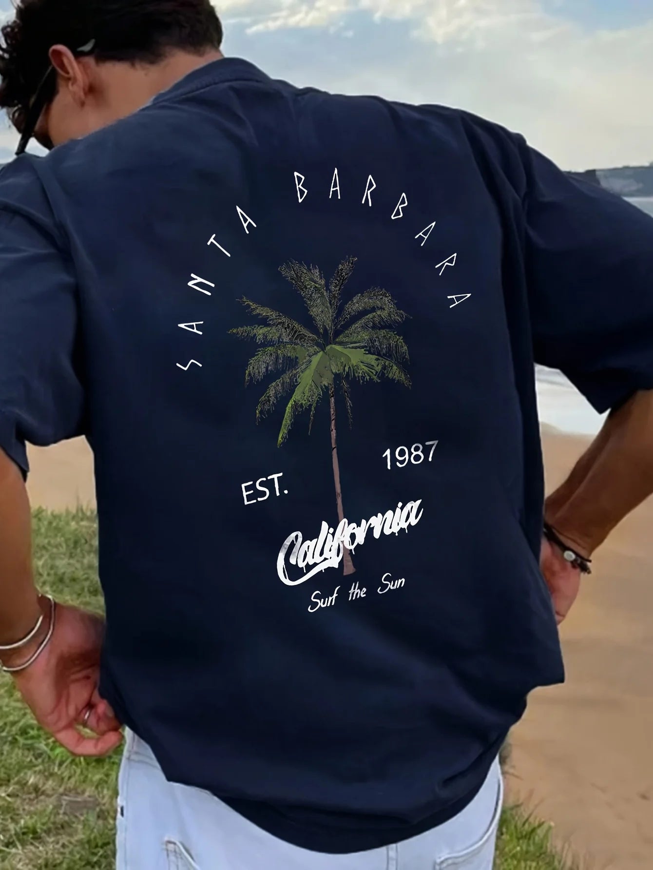 Coconut Tree Letter Printed Tee