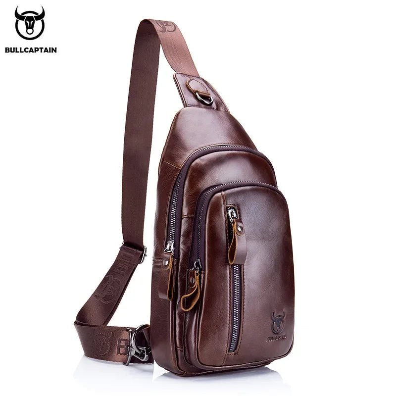 Genuine Leather Casual Crossbody Bag