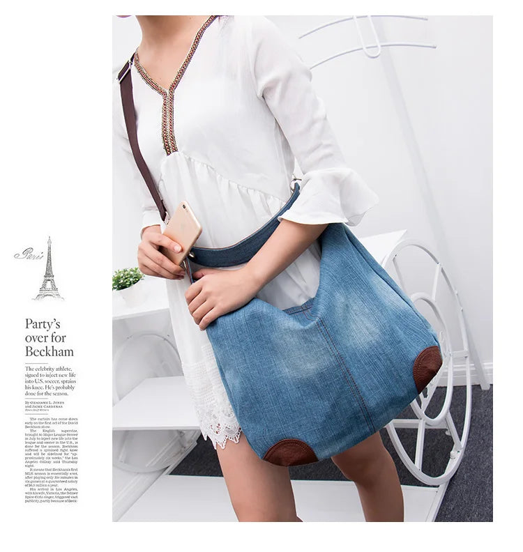 Denim Shoulder Bag